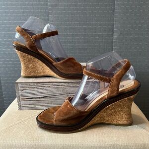 Vintage 90’s Ellemenno Julia Cork Wedges